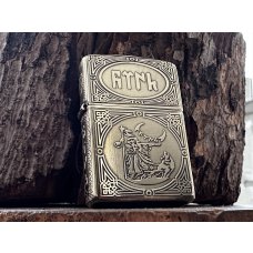 Türk/Osmanlı/Selçuklu Kartalı İşlemeli Özel Üretim Zippo Çakmak